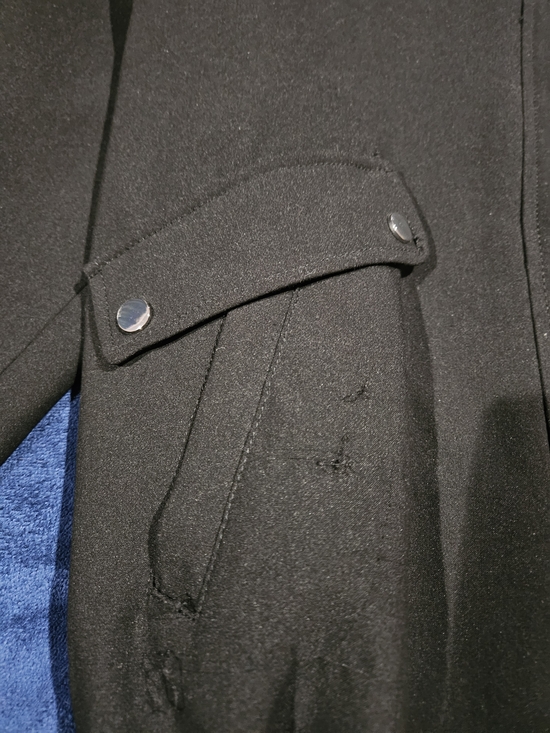Zara Black Oversized Bomber Jacket with Snap Buttons - Picture 5 of 10